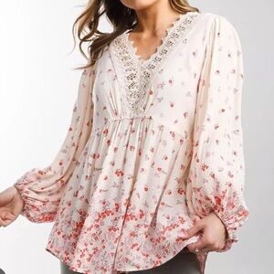 Angie floral tunic